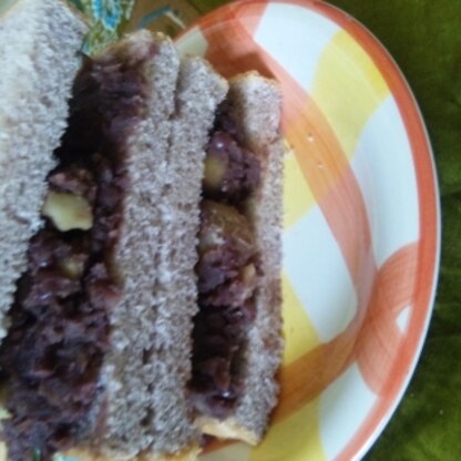私は、小倉サンドイッチにしました。名古屋名物だったんですね。作るとおいしい☆参考にさせていただきました。